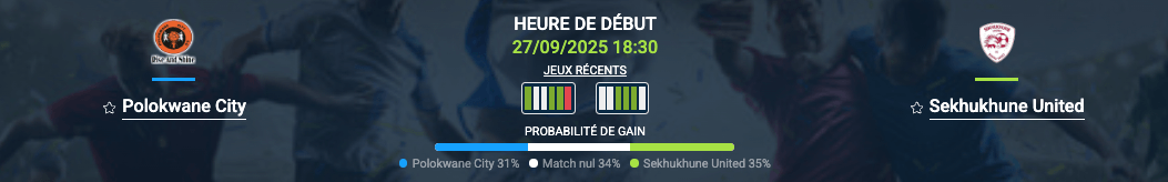 Pronostic Polokwane City-Sekhukhune United