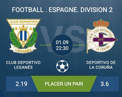 Pronostic Club Deportivo Leganés–Deportivo de La Coruña