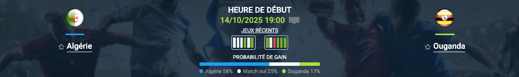 Pronostic Algérie-Ouganda