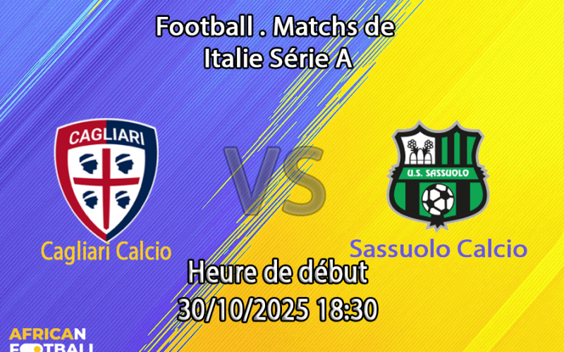 Pronostic Cagliari Calcio-Sassuolo Calcio