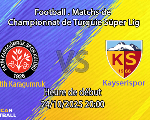 Pronostic Fatih Karagümrük - Kayserispor