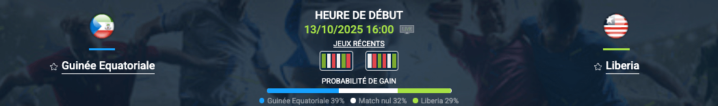 Pronostic Guinée Équatoriale-Libéria