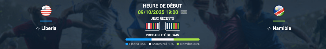 Pronostic Liberia-Namibie