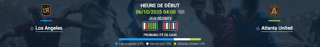Pronostic Los Angeles-Atlanta United
