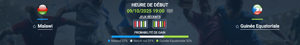 Pronostic Malawi-Guinée Équatoriale
