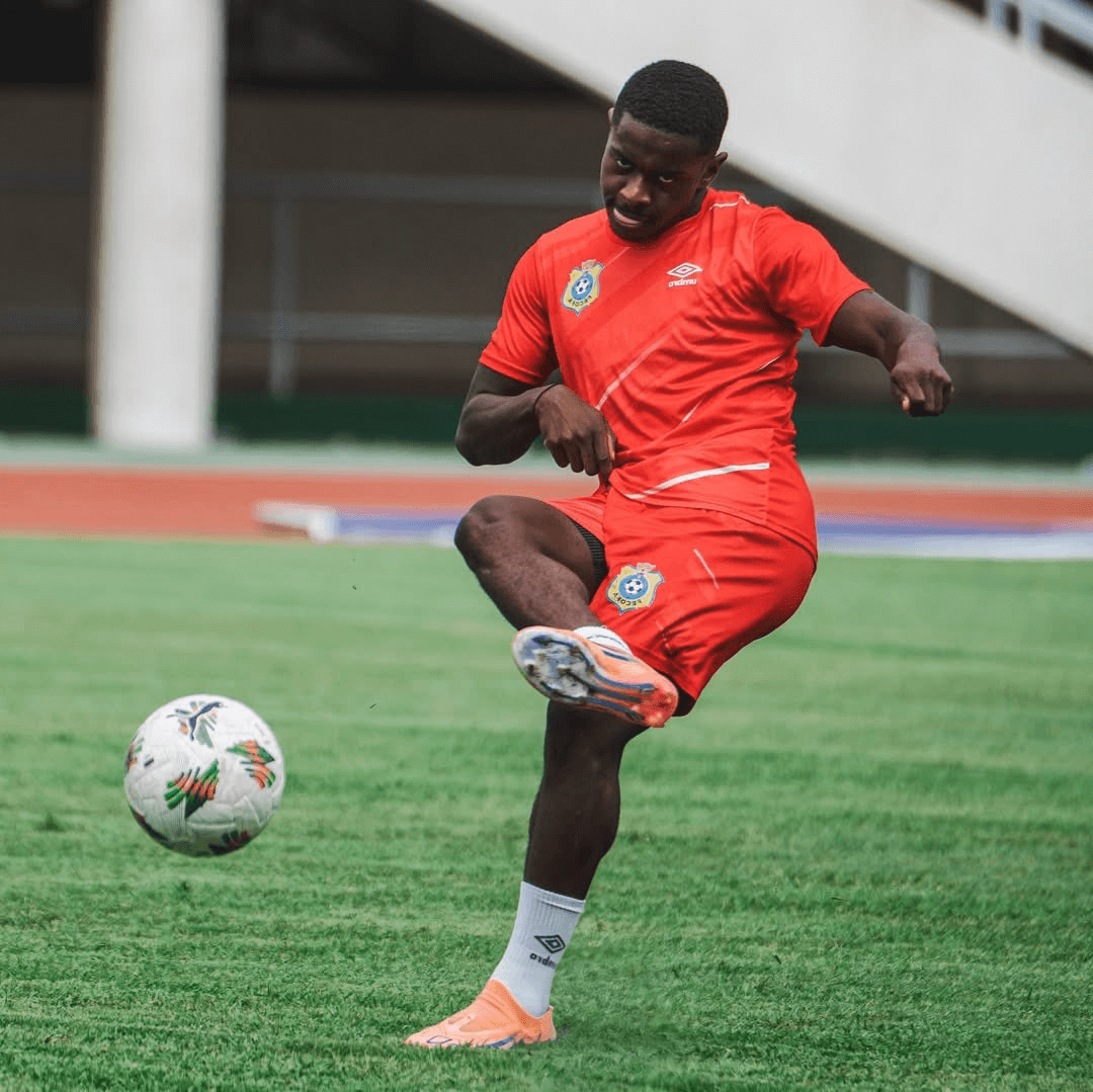 Joueurs de la RDC en préparation pour le match contre le Soudan.