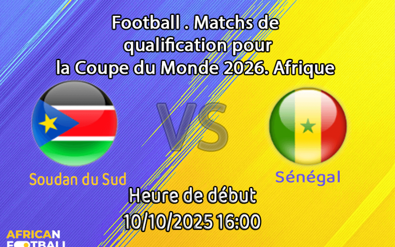 Pronostic Soudan du Sud-Sénégal