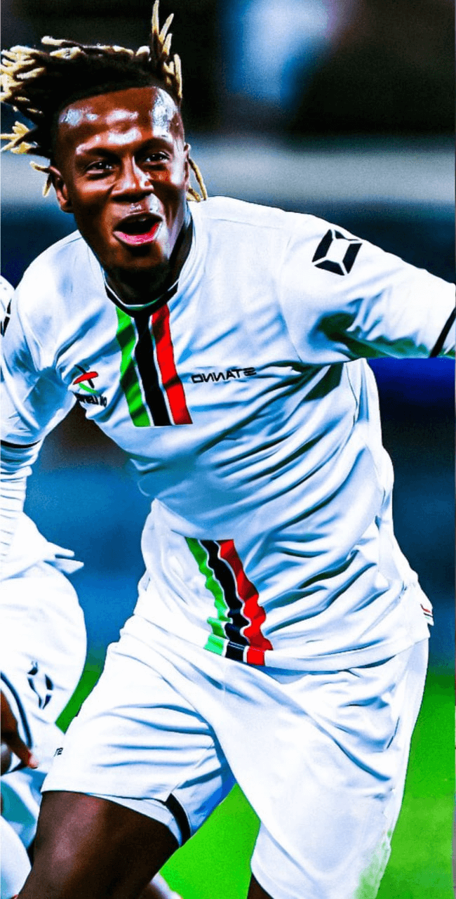 Logo du Wydad Casablanca et Hamza Mendyl en discussion.