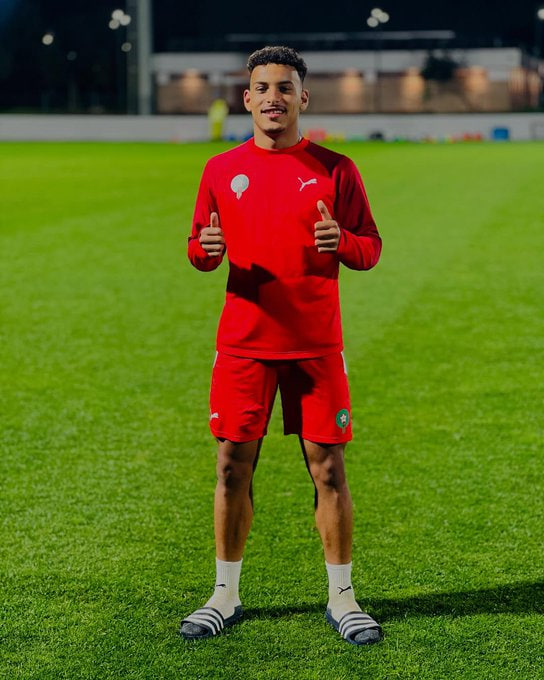 Younes El Bahraoui lors d'un match avec le Kawkab de Marrakech