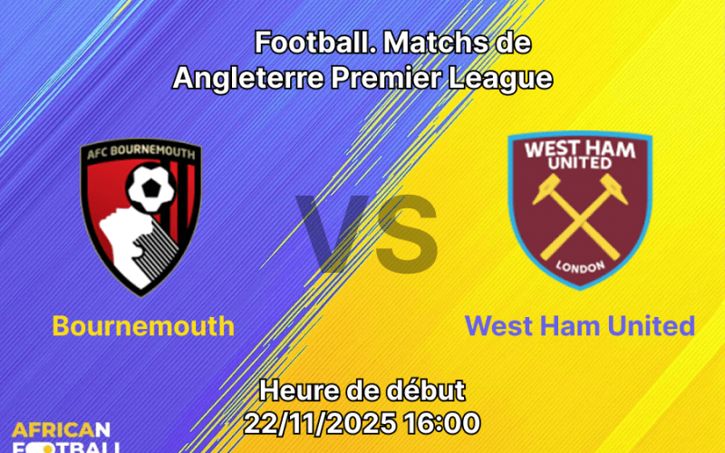 Couverture du pronostic Bournemouth contre West Ham au Vitality Stadium.