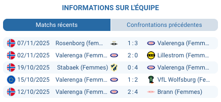 Logo de Valerenga sur fond de terrain de football.