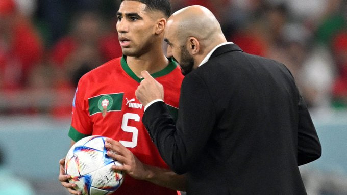 Walid Regragui exprimant sa confiance en Hakimi.