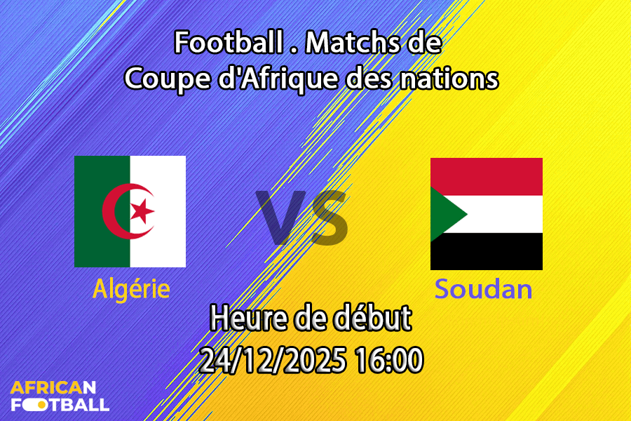 pronostic Algérie — Soudan