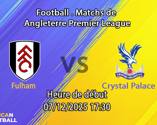 Pronostic Fulham - Crystal Palace