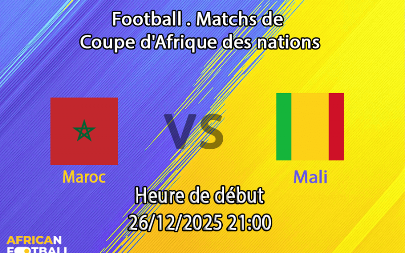 Pronostic Maroc — Mali