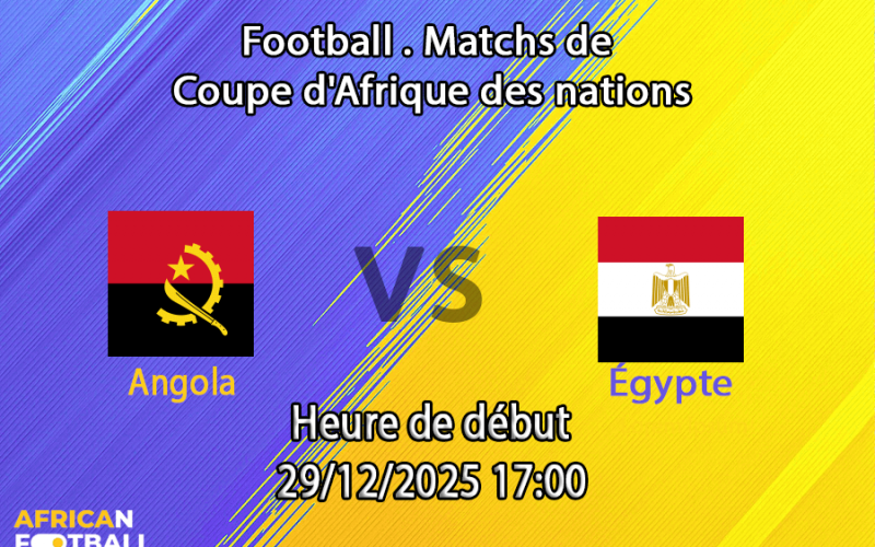 Pronostic Angola — Égypte