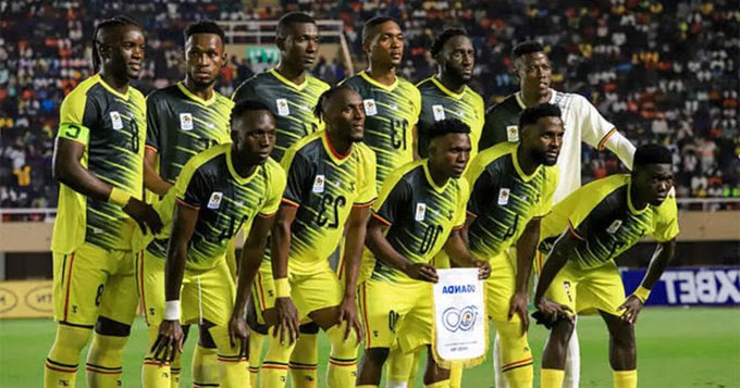 Joueurs de la Tunisie avant le match CAN 2025 contre l’Ouganda