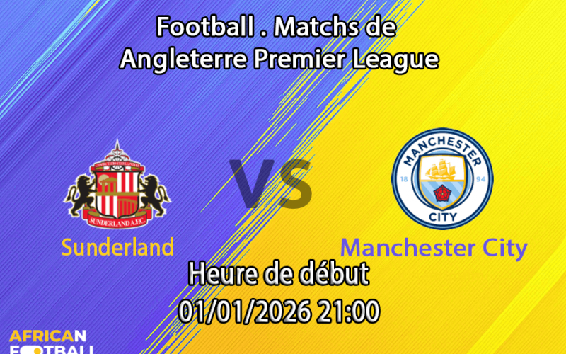 pronostic Sunderland — Manchester City