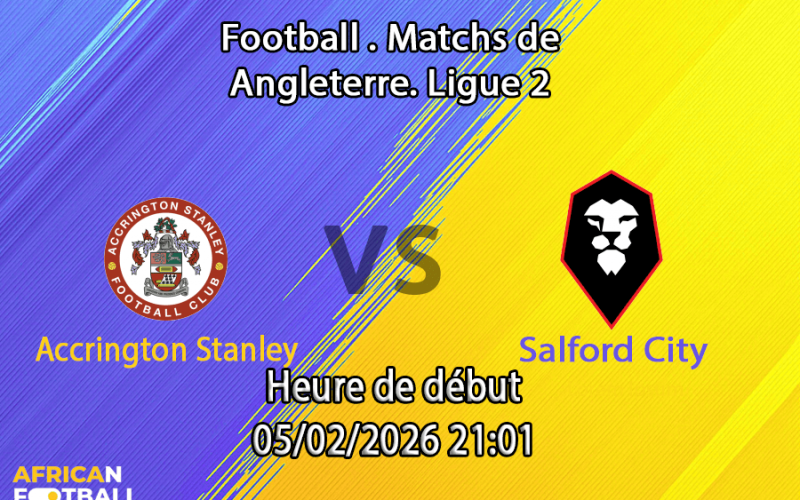 Pronostic Accrington Stanley - Salford City