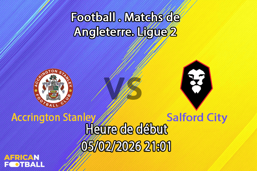 Pronostic Accrington Stanley - Salford City