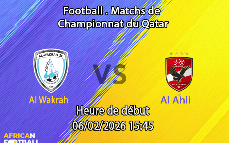 Pronostic Al Wakrah - Al Ahli