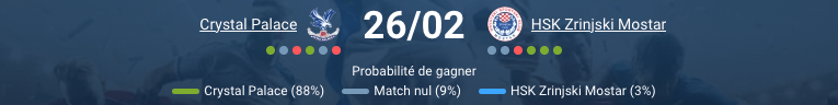Ismaïla Sarr Crystal Palace buteur Conference League 2025-26