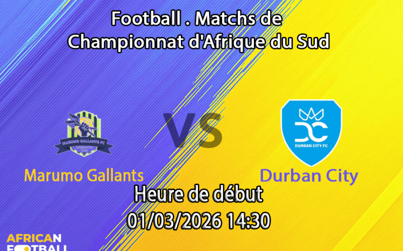 Pronostic Marumo Gallants – Durban City