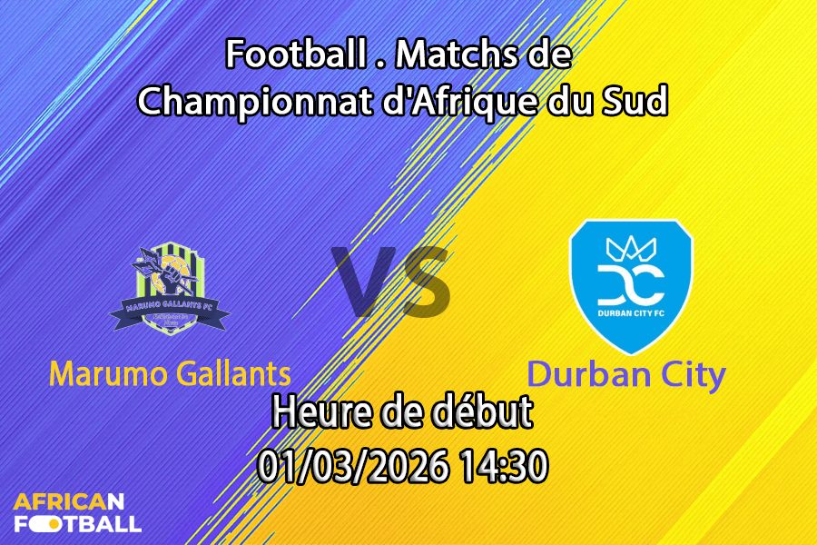 Pronostic Marumo Gallants – Durban City