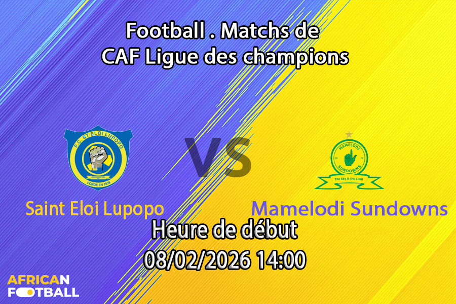 Pronostic Saint Eloi Lupopo - Mamelodi Sundowns