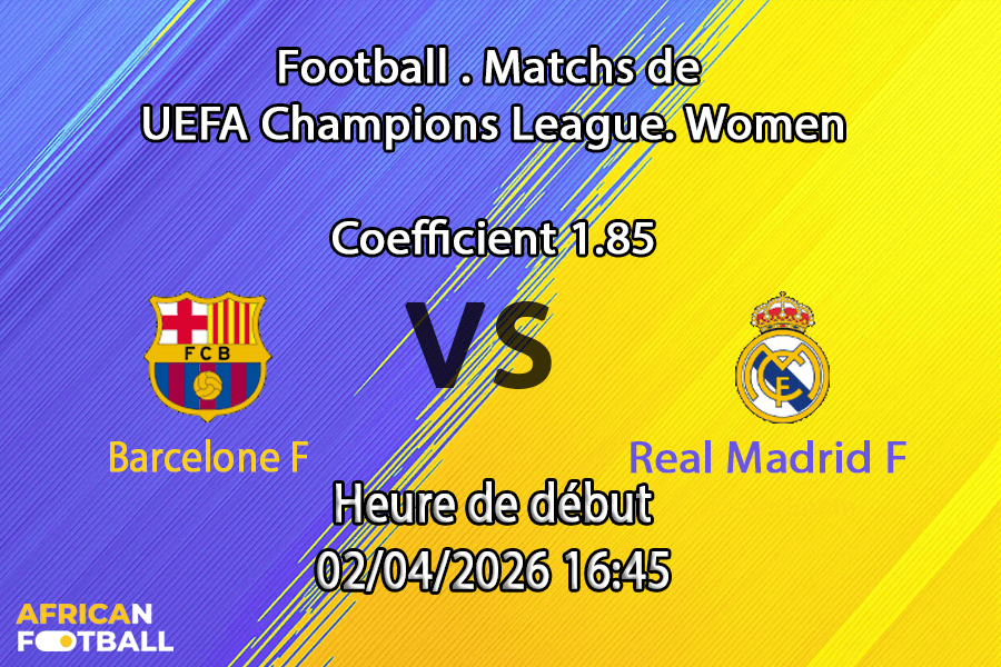 Pronostic Barcelone F – Real Madrid F