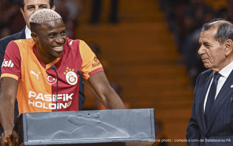 Galatasaray rêve d'un duo Osimhen – David : l'attaque nigériane qui affole Istanbul
