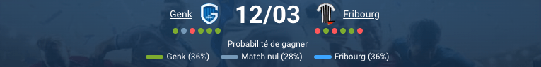 Cegeka Arena Genk Europa League huitiemes finale mars 2026