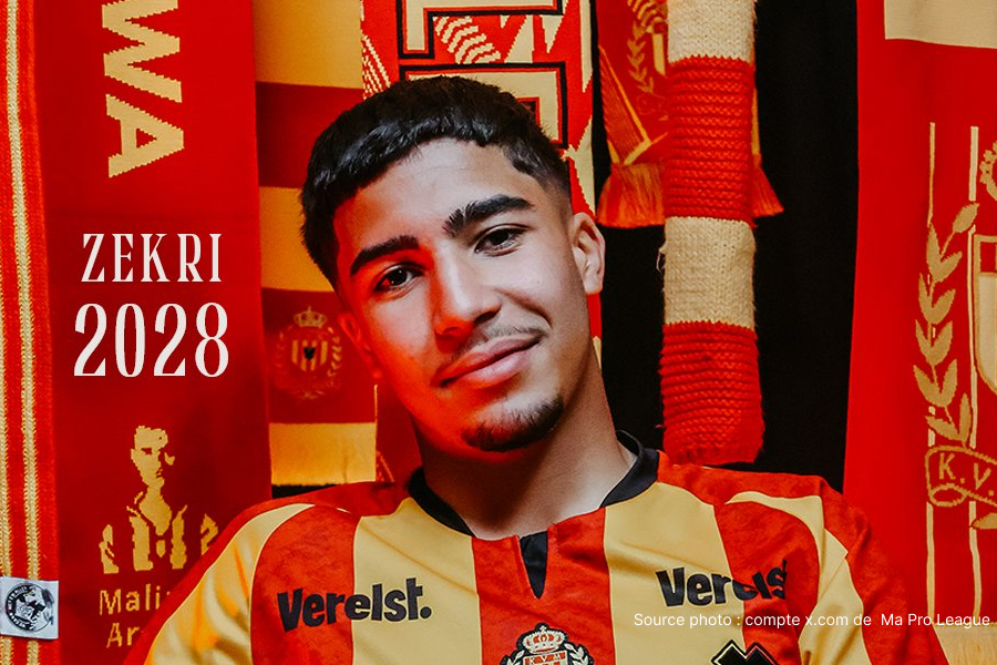 Moncef Zekri latéral gauche KV Malines Belgian Pro League Belgique