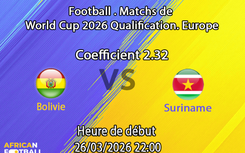 Pronostic Bolivie – Suriname