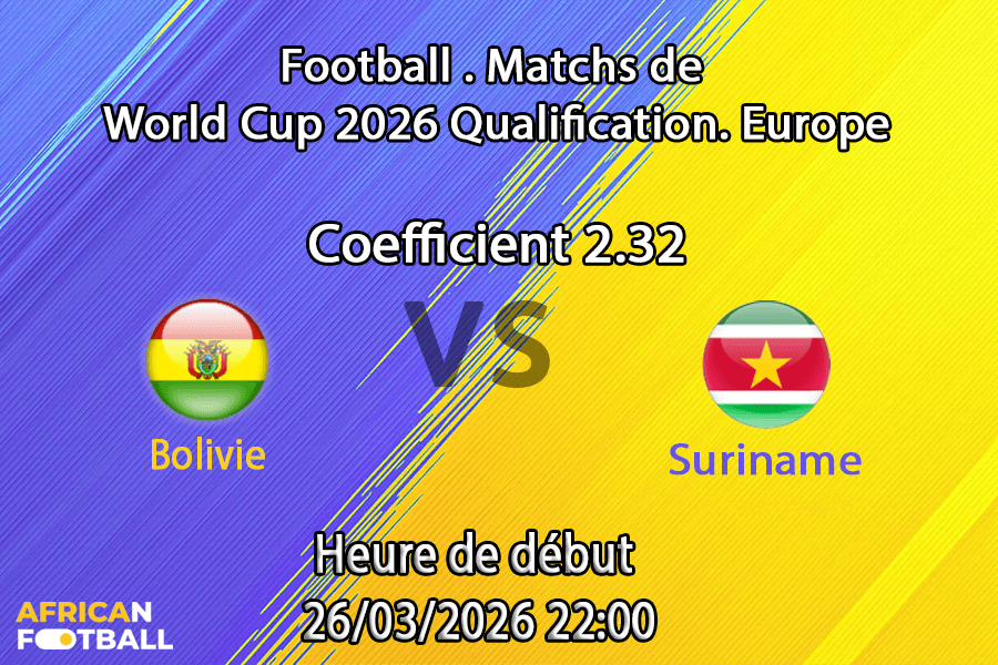 Pronostic Bolivie – Suriname