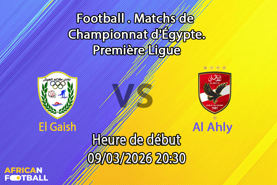 Pronostic El Gaish – Al Ahly