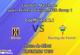 Pronostic Mérida – Racing de Ferrol