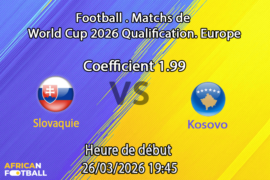 Pronostic Slovaquie – Kosovo