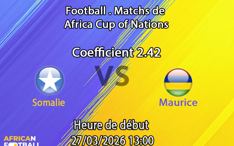 Pronostic Somalie – Maurice