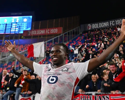 Ngal'ayel Mukau dans le viseur de West Ham et Crystal Palace : la Premier League veut le Congolais de Lille