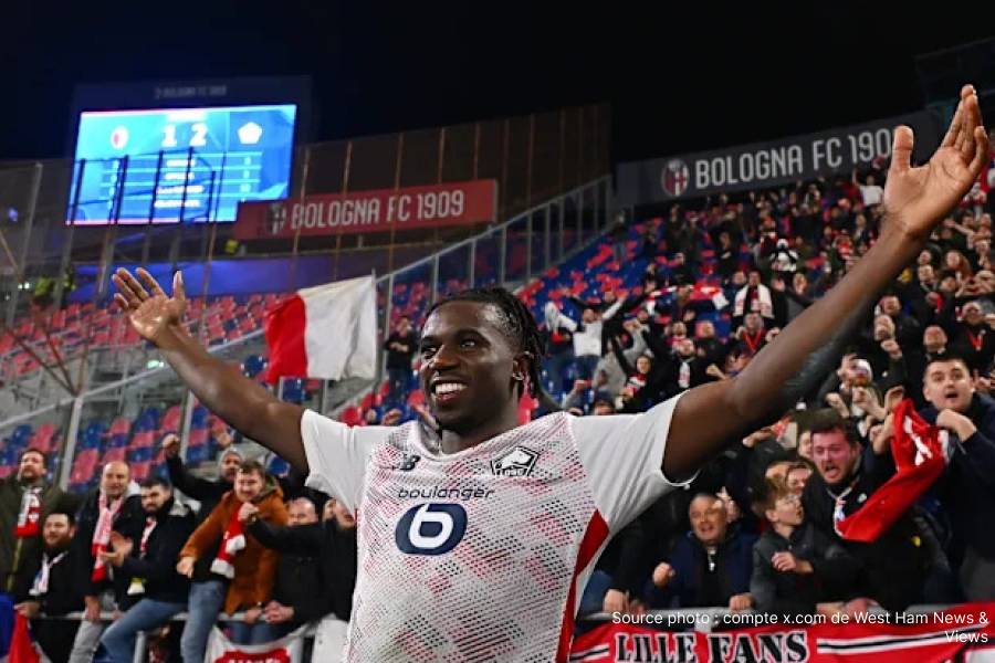 Ngal'ayel Mukau dans le viseur de West Ham et Crystal Palace : la Premier League veut le Congolais de Lille