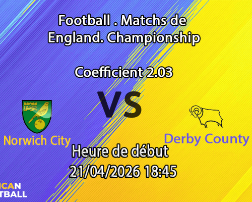 Pronostic Norwich City – Derby County