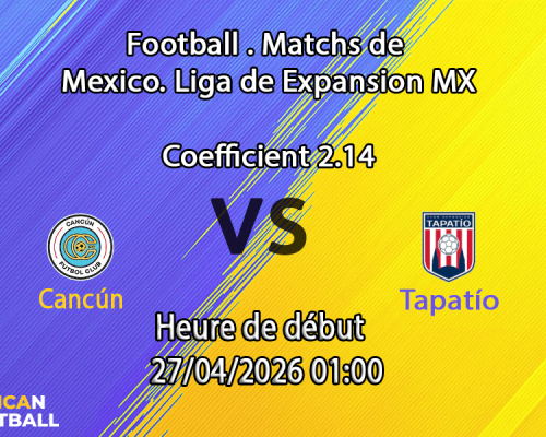 Pronostic Cancún FC vs CD Tapatío Liga de Expansión MX quart finale retour 27 avril 2026 – analyse paris sportifs African-Football