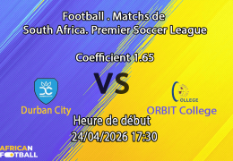 Pronostic Durban City – ORBIT College
