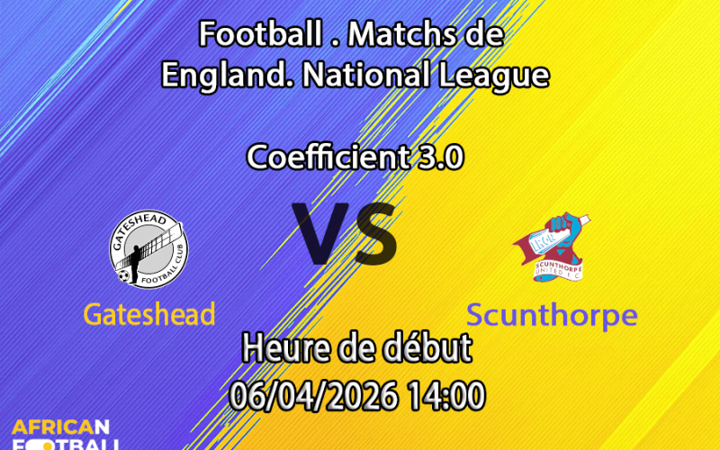Pronostic Gateshead – Scunthorpe