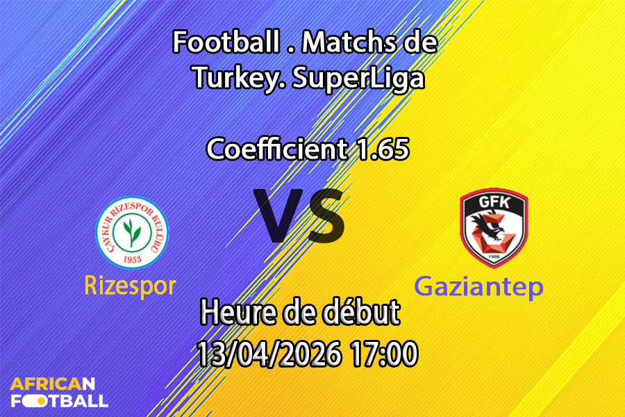 Pronostic Rizespor – Gaziantep