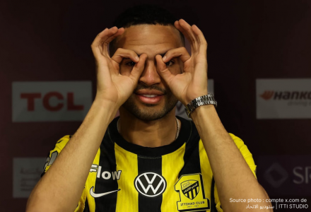 Youssef En-Nesyri attaquant marocain sous le maillot d'Al Ittihad