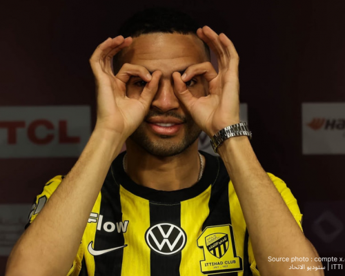 Youssef En-Nesyri attaquant marocain sous le maillot d'Al Ittihad