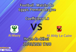 Pronostic Al-Masry - Al Ahly Le Caire