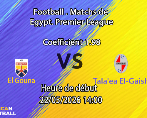 Pronostic El Gouna - Tala'ea El-Gaish